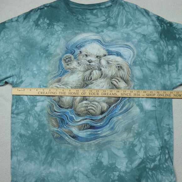 The Mountain A Love Like No Otter Shirt Men's Tie Dye Graphic Short Sleeve 2XL - Picture 7 of 7